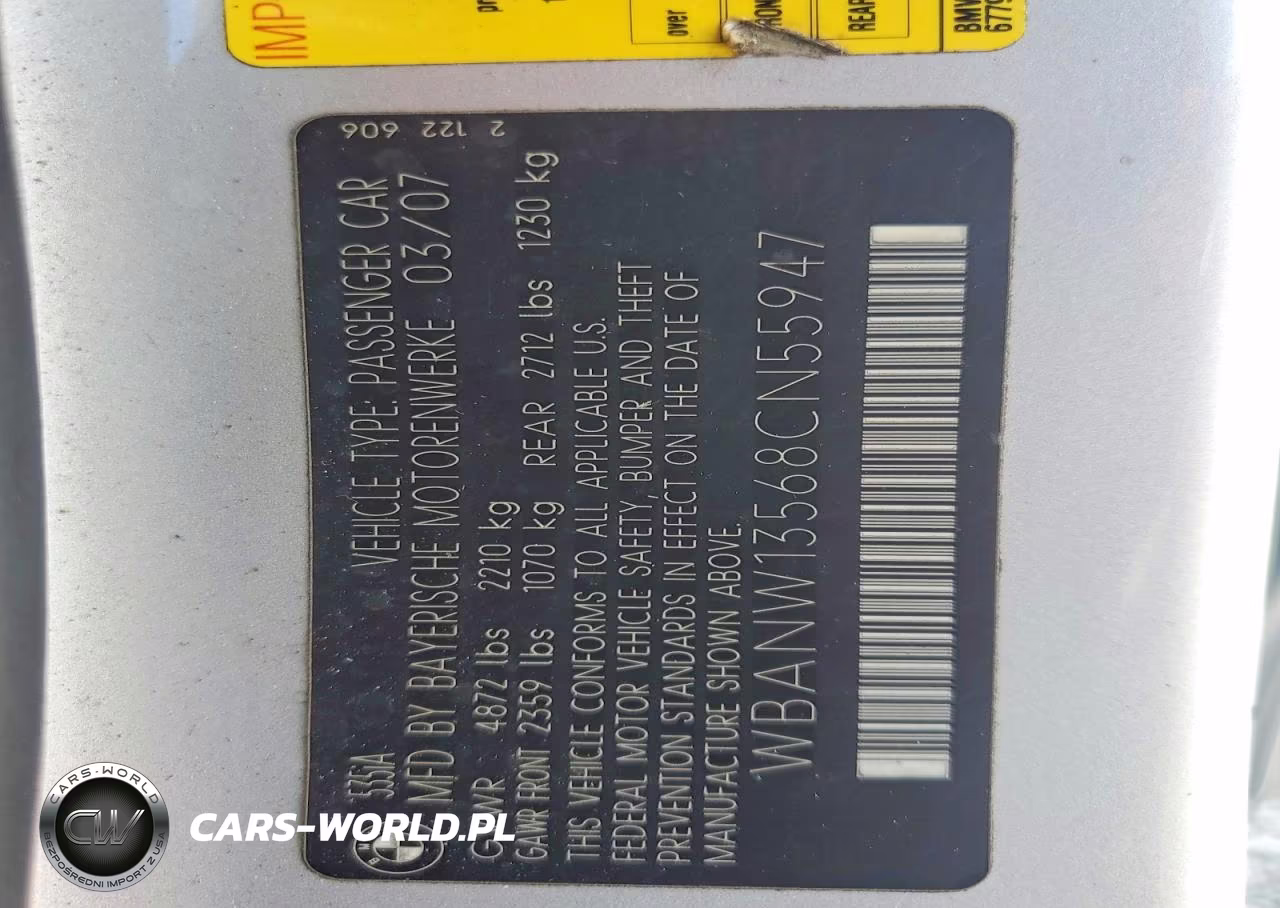 2008 BMW 535 I VIN:WBANW13568CN55947 - 12