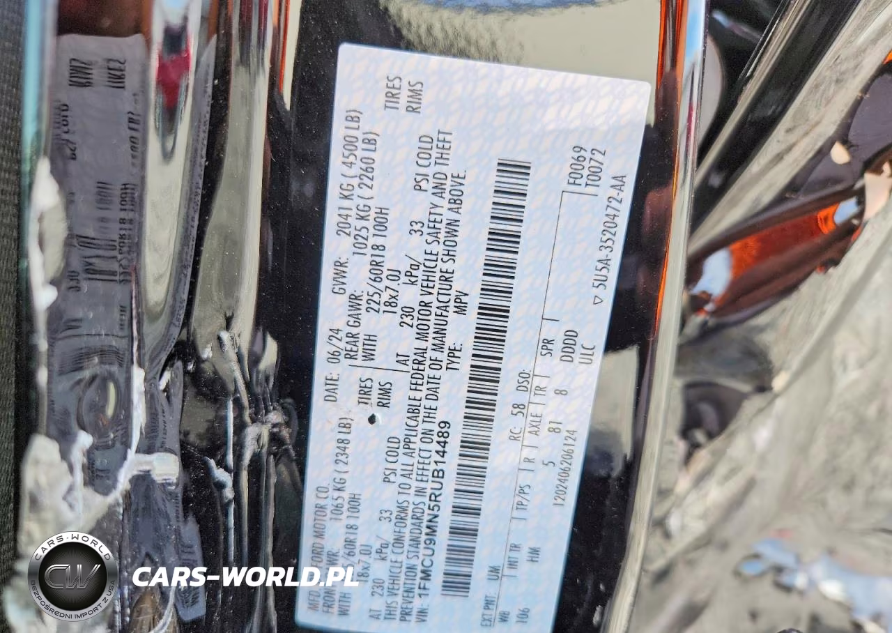 2024 Ford Escape St Line VIN:1FMCU9MN5RUB14489 - 13