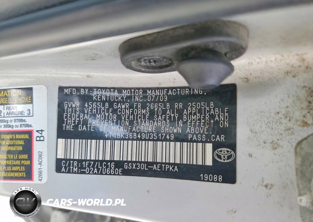 2009 Toyota Avalon Limited VIN:4T1BK36B49U351749 - 12