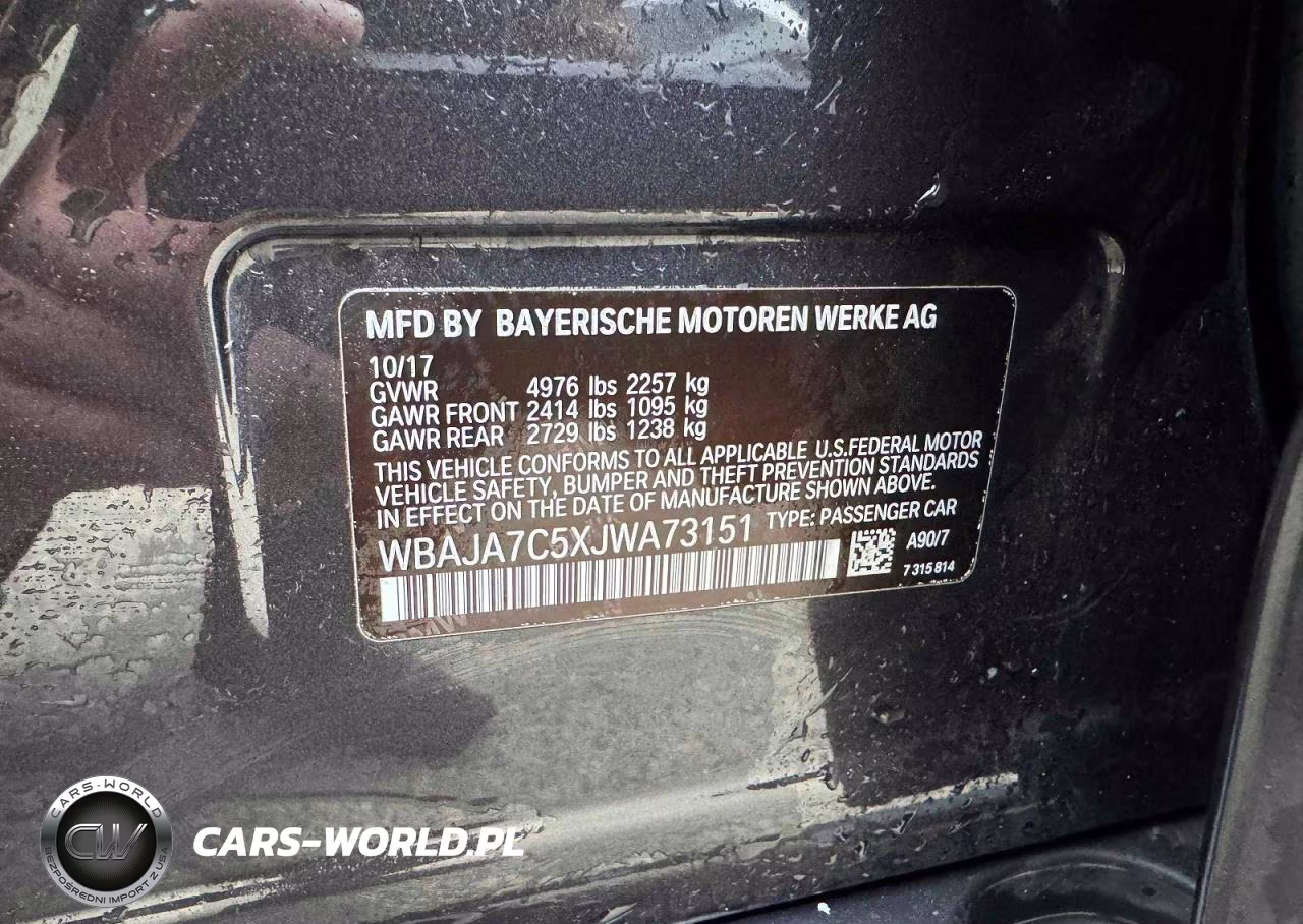 2018 BMW 530 Xi VIN:WBAJA7C5XJWA73151 - 10