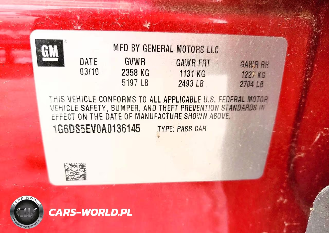 2010 Cadillac Cts Premium Collection VIN:1G6DS5EV0A0136145 - 13