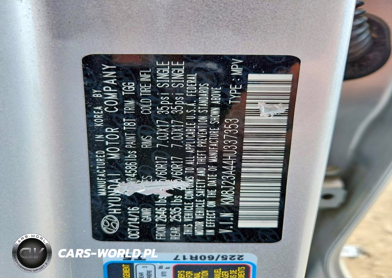 2017 Hyundai Tucson Se VIN:KM8J23A44HU337353 - 13