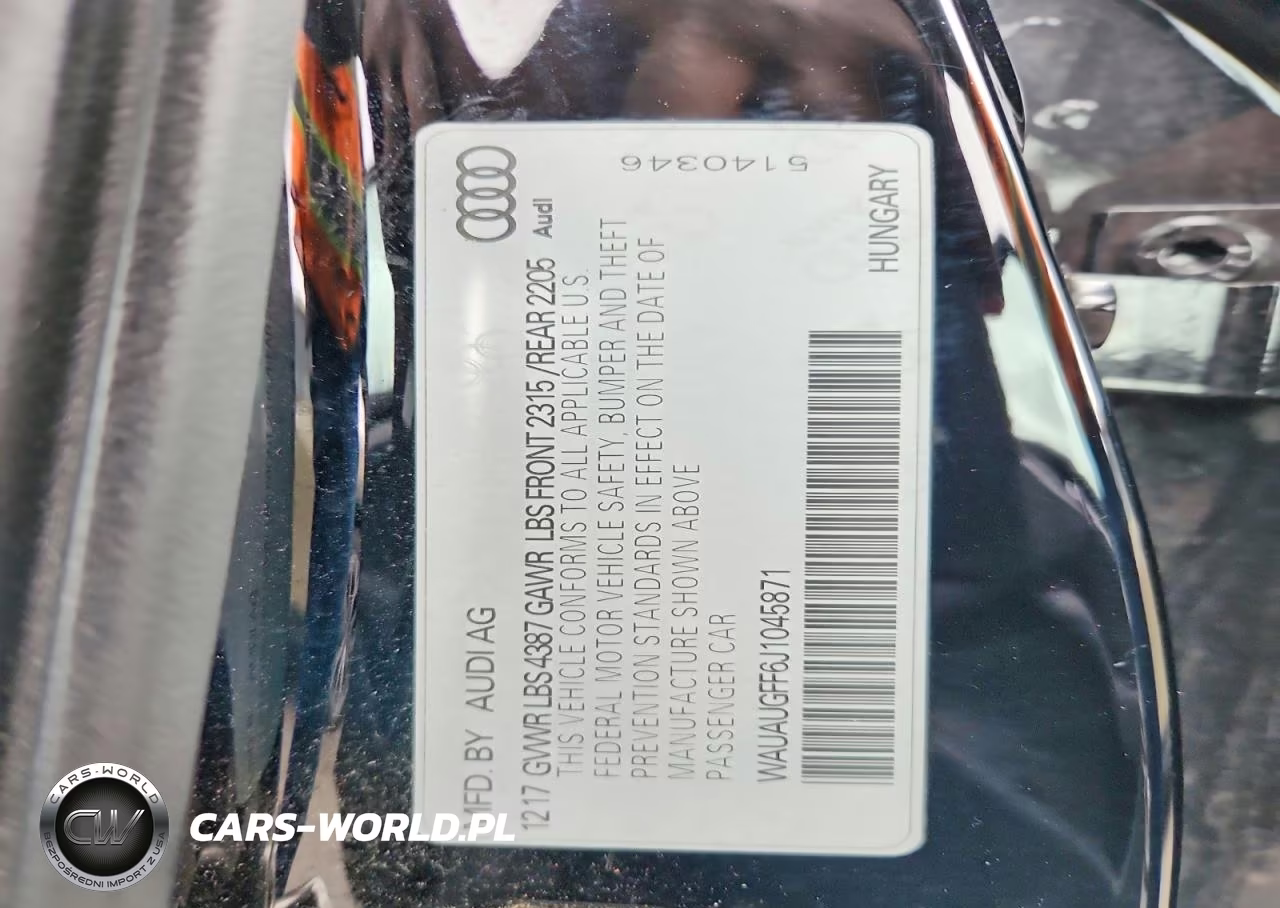 2018 Audi A3 Premium VIN:WAUAUGFF6J1045871 - 12