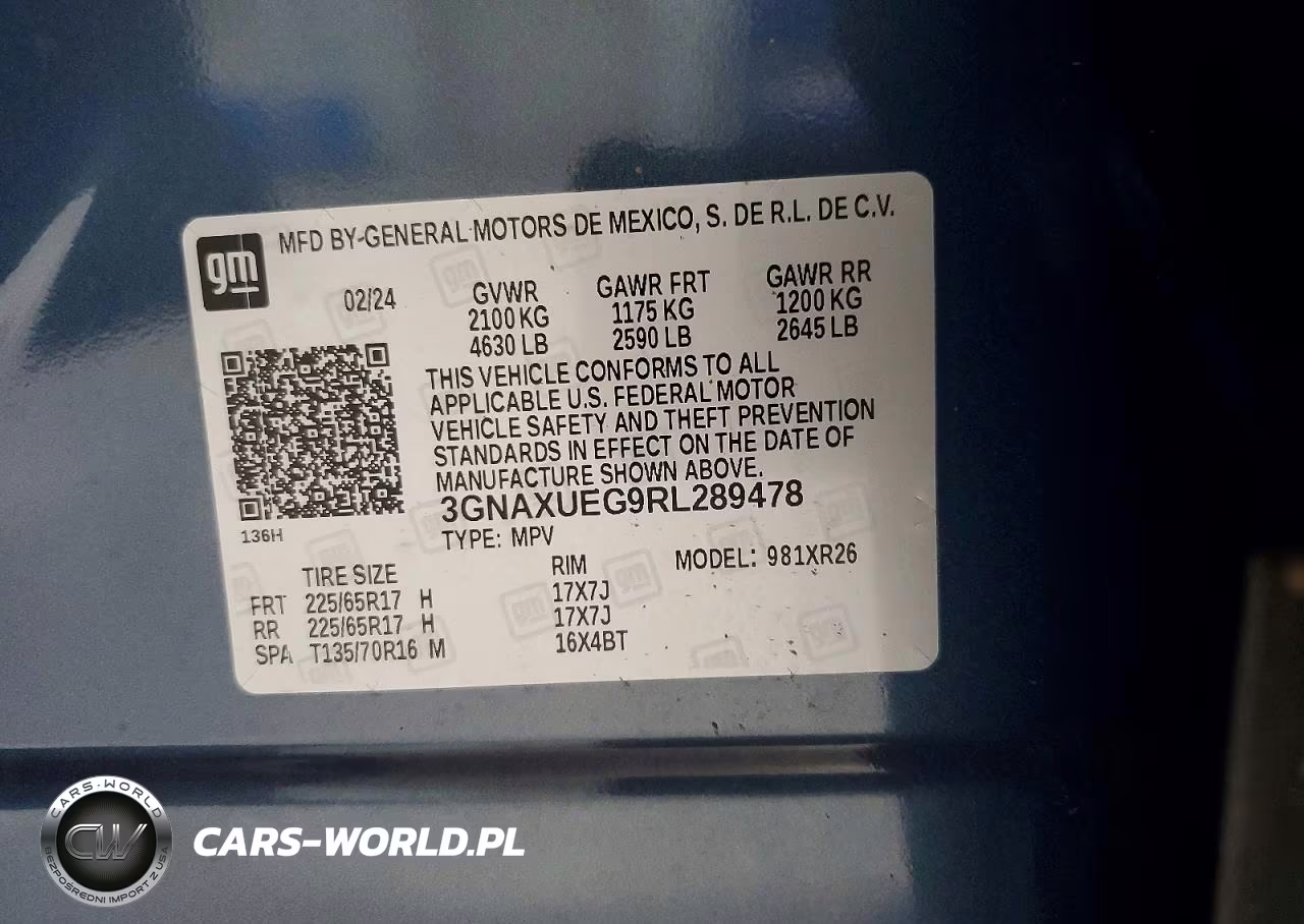2024 Chevrolet Equinox Lt VIN:3GNAXUEG9RL289478 - 13