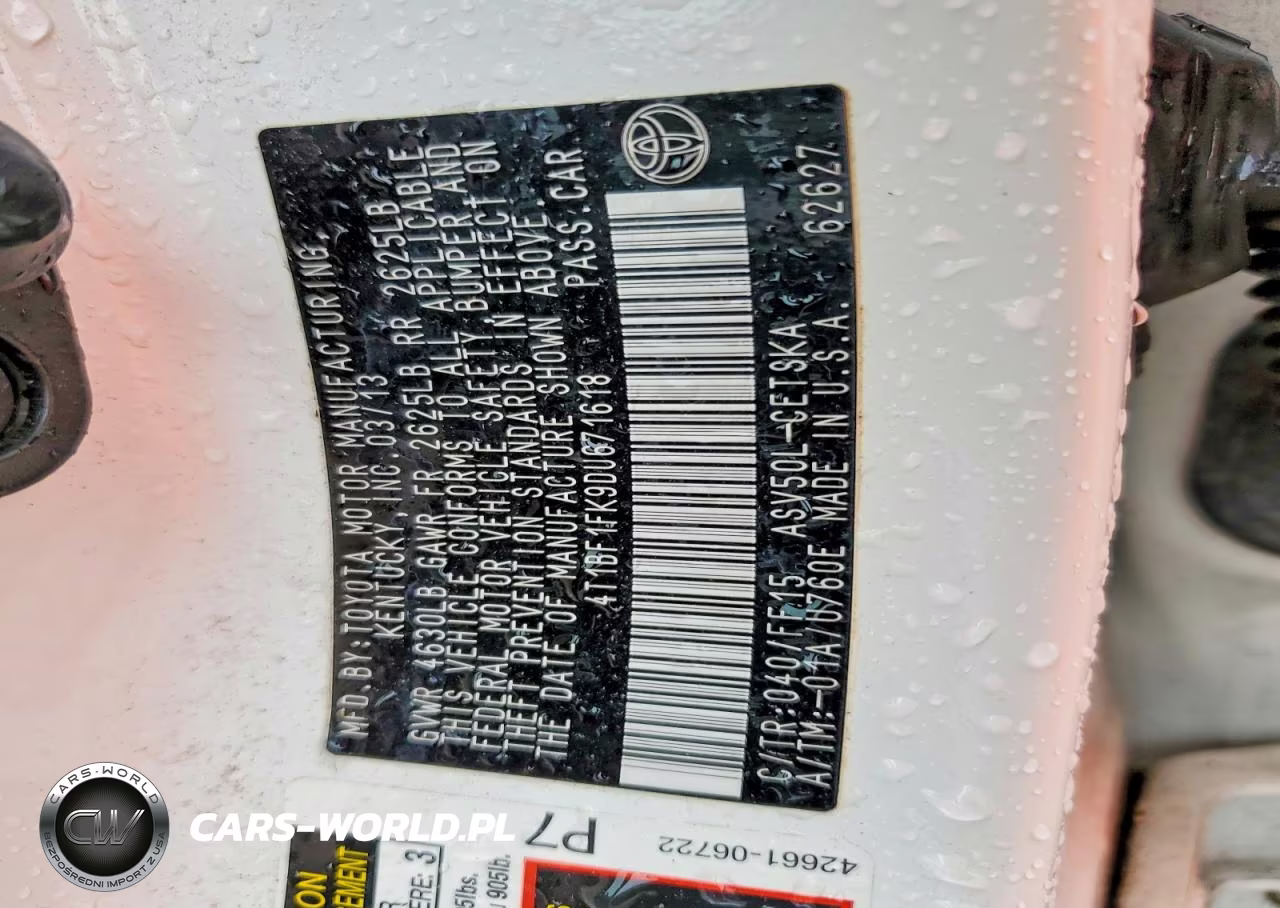 2013 Toyota Camry Se VIN:4T1BF1FK9DU671618 - 13