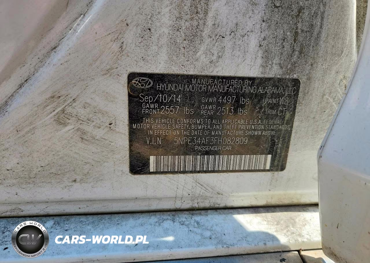 2015 Hyundai Sonata Sport VIN:5NPE34AF3FH082809 - 12