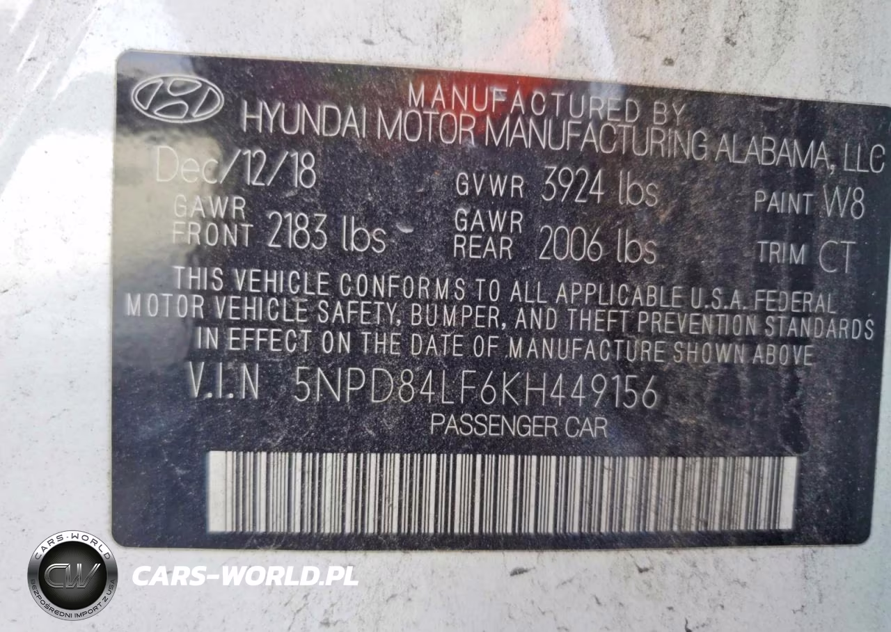 2019 Hyundai Elantra Sel VIN:5NPD84LF6KH449156 - 12