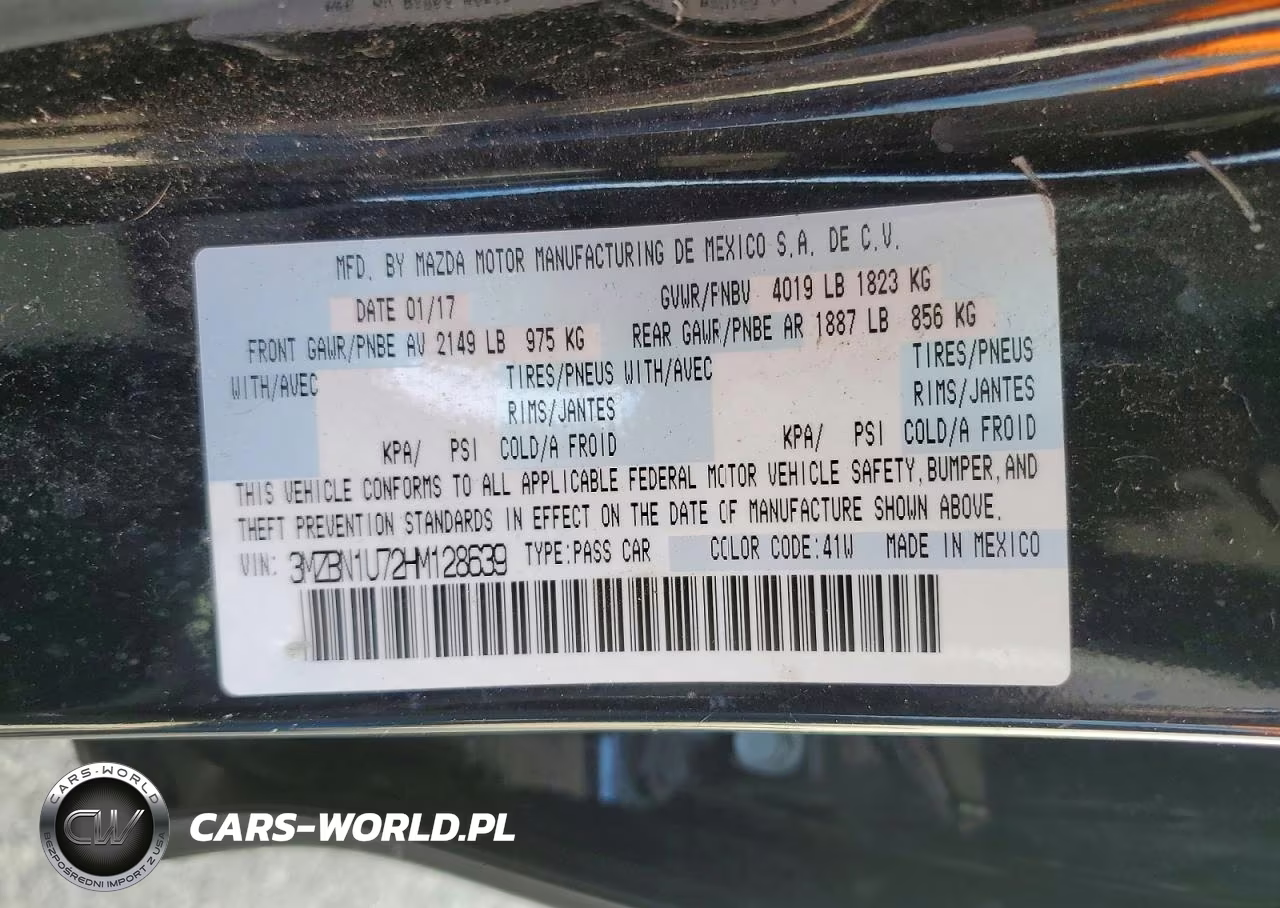 2017 MAZDA 3 SPORT VIN:3MZBN1U72HM128639 - 13