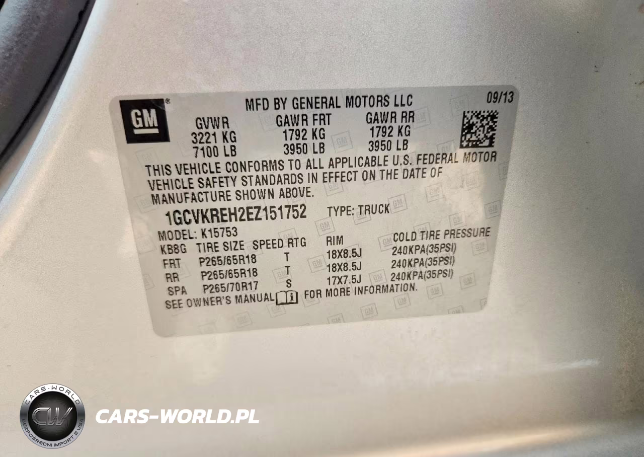 2014 Chevrolet Silverado K1500 Lt VIN:1GCVKREH2EZ151752 - 12