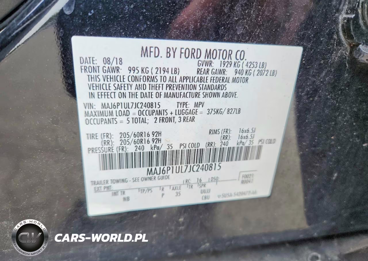 2018 Ford Ecosport Se VIN:MAJ6P1UL7JC240815 - 13