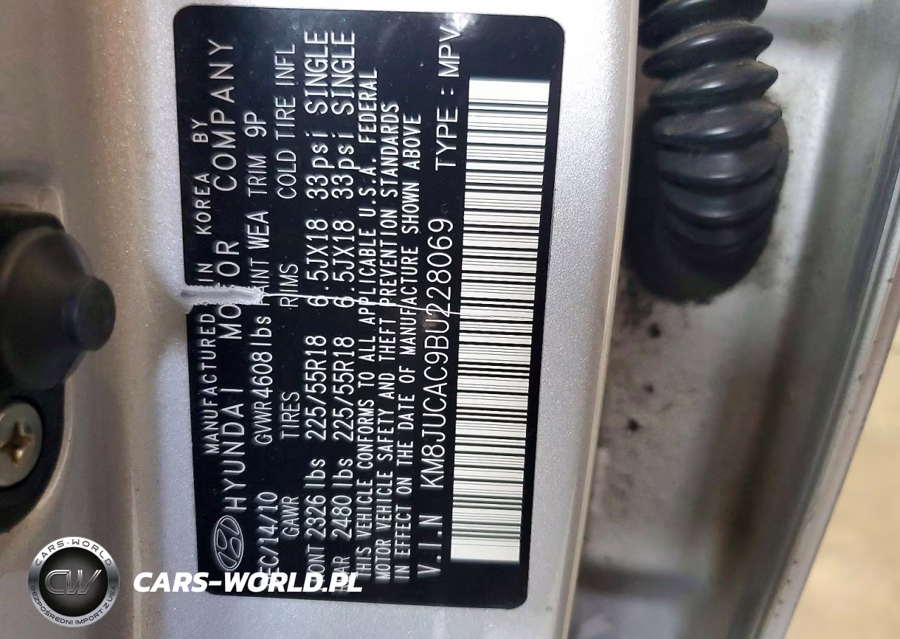 2011 Hyundai Tucson Limited VIN:KM8JUCAC9BU228069 - 12
