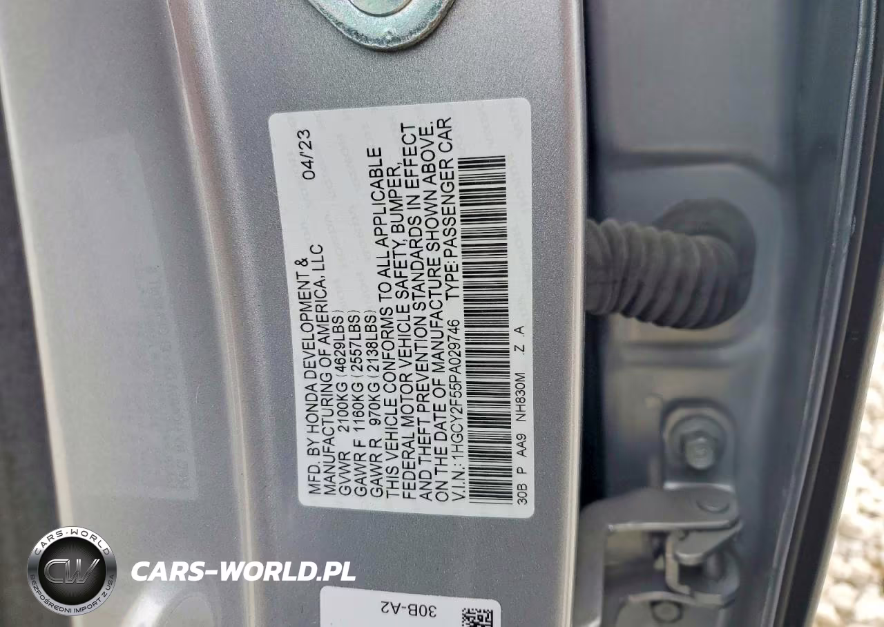 2023 Honda Accord Hybrid Sport VIN:1HGCY2F55PA029746 - 13