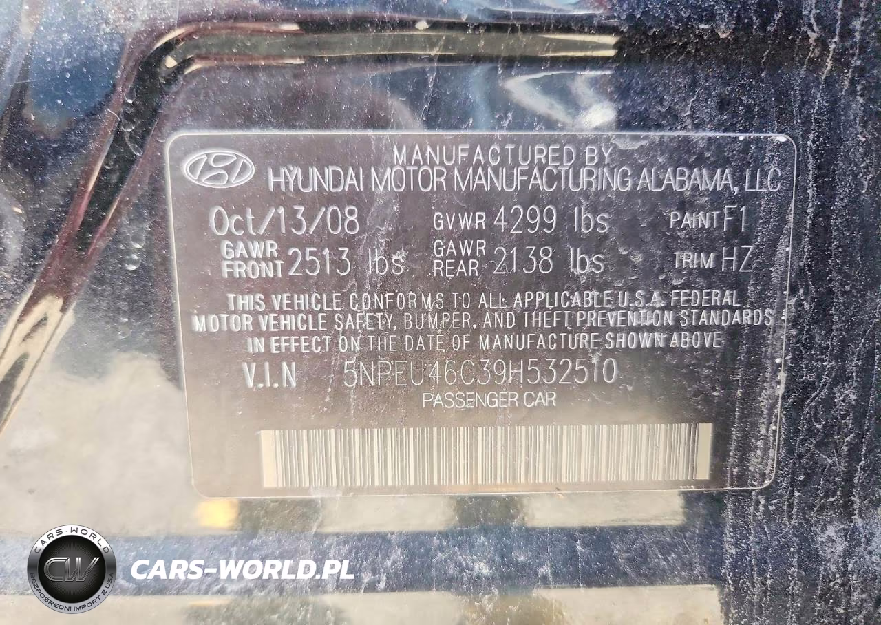 2009 Hyundai Sonata Limited VIN:5NPEU46C39H532510 - 12