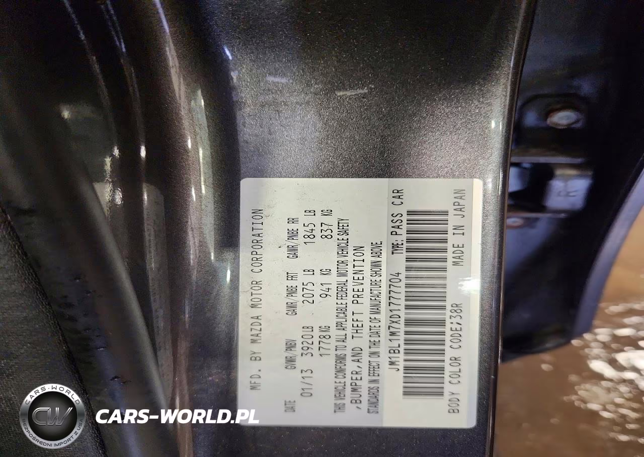 2013 Mazda 3 I VIN:JM1BL1M7XD1777704 - 12