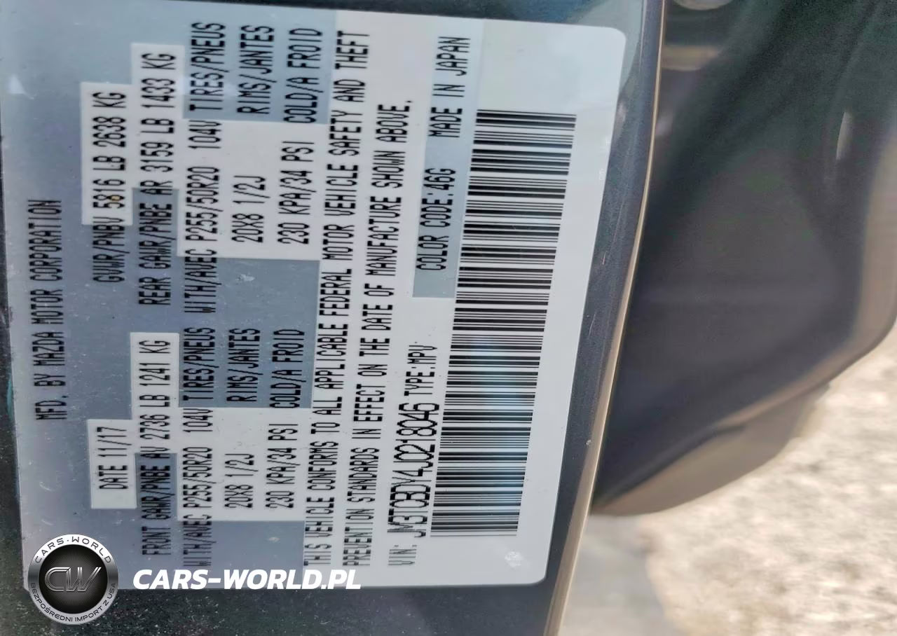 2018 Mazda Cx-9 Grand Touring VIN:JM3TCBDY4J0218046 - 13