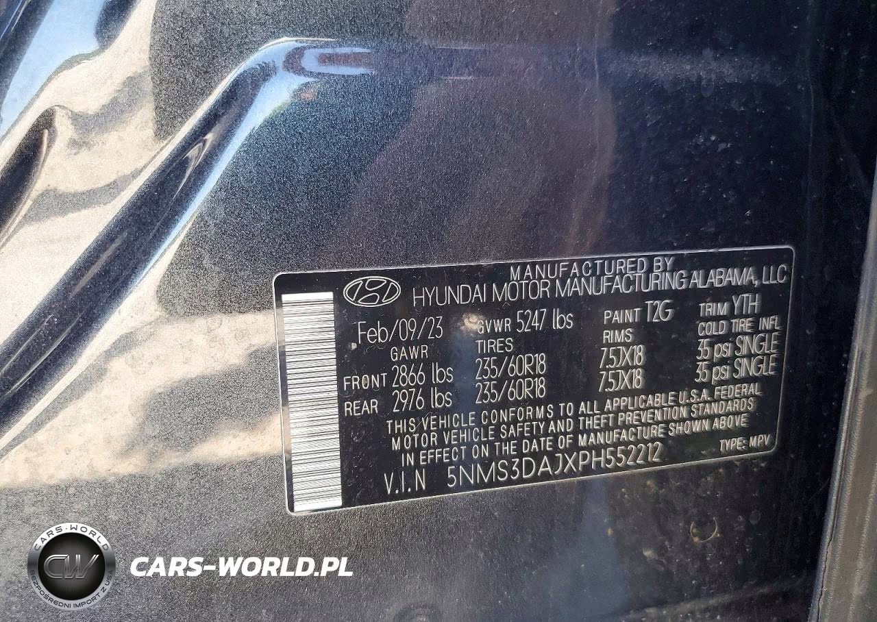 2023 Hyundai Santa Fe Sel Premium VIN:5NMS3DAJXPH552212 - 12