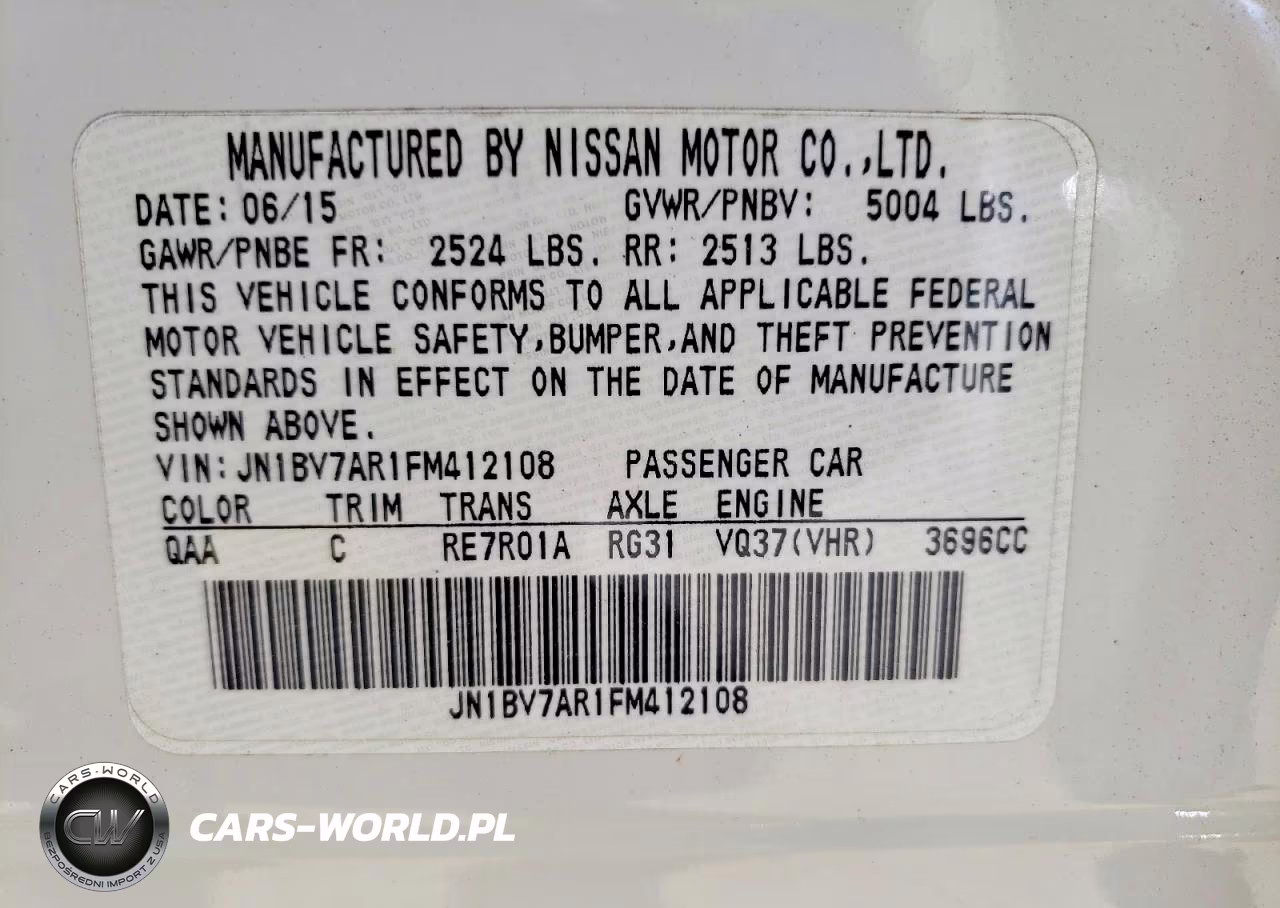 2015 Infiniti Q50 Premium VIN:JN1BV7AR1FM412108 - 12
