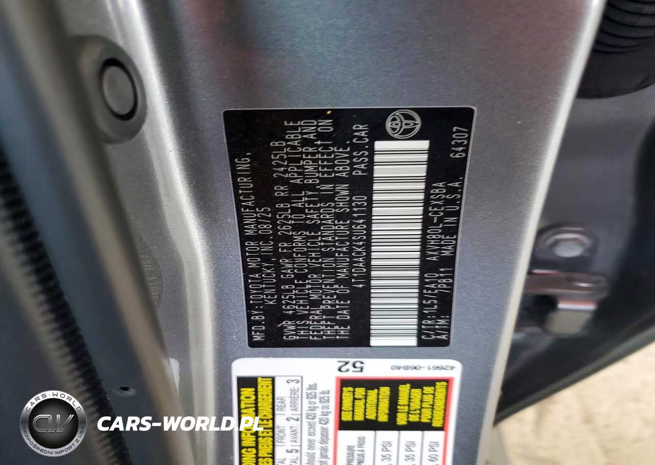 2025 Toyota Camry Se VIN:4T1DAACK4SU641130 - 13