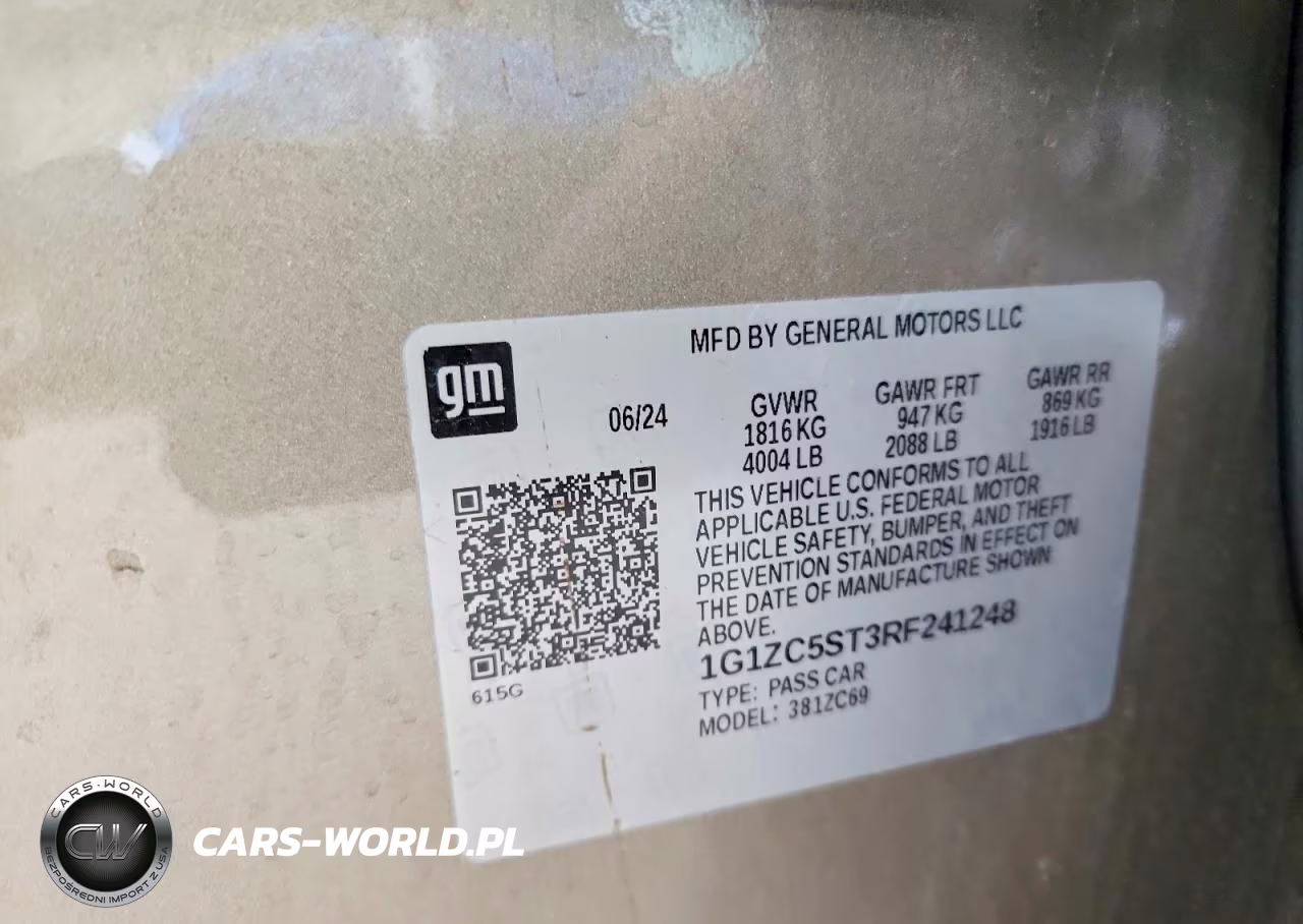 2024 Chevrolet Malibu Ls VIN:1G1ZC5ST3RF241248 - 12