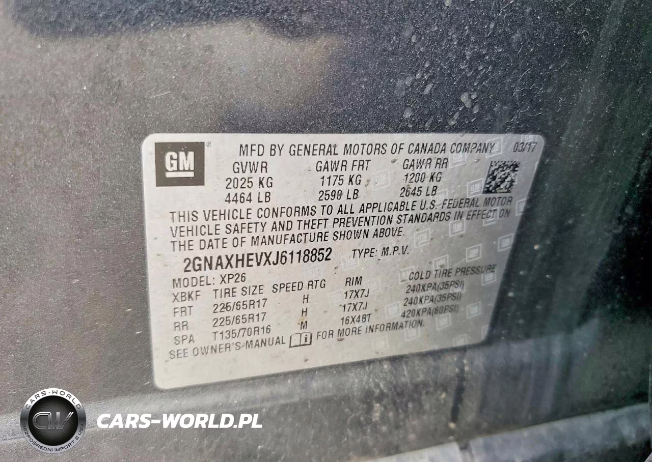 2018 Chevrolet Equinox Ls VIN:2GNAXHEVXJ6118852 - 13