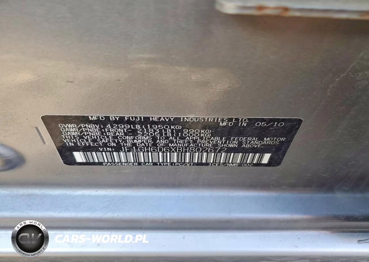 2011 Subaru Impreza Outback Sport VIN:JF1GH6D6XBH802672 - 12