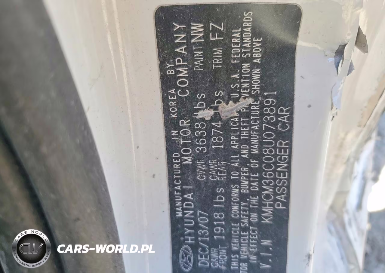 2008 Hyundai Accent Gs VIN:KMHCM36C08U073891 - 14