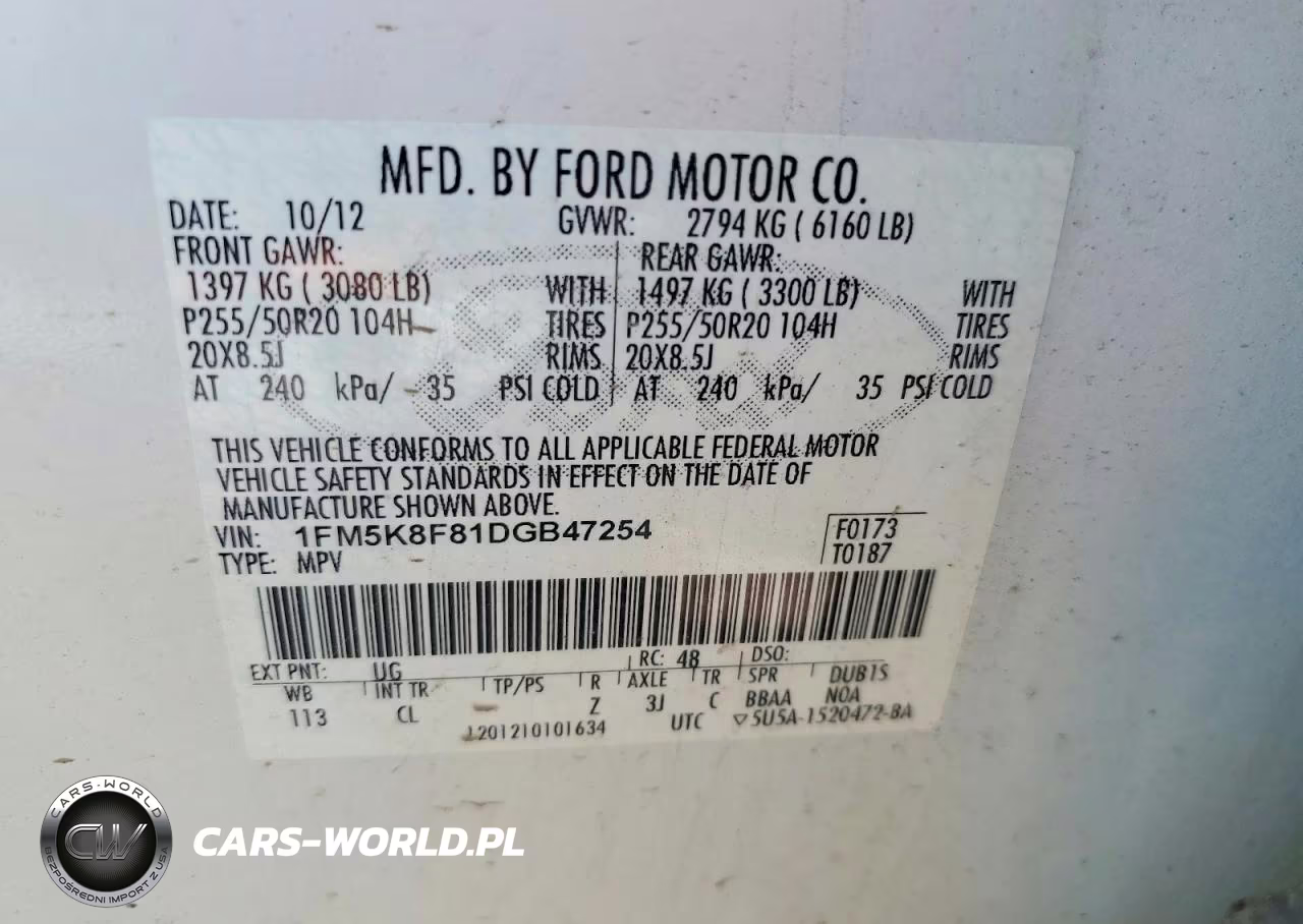 2013 Ford Explorer Limited VIN:1FM5K8F81DGB47254 - 13