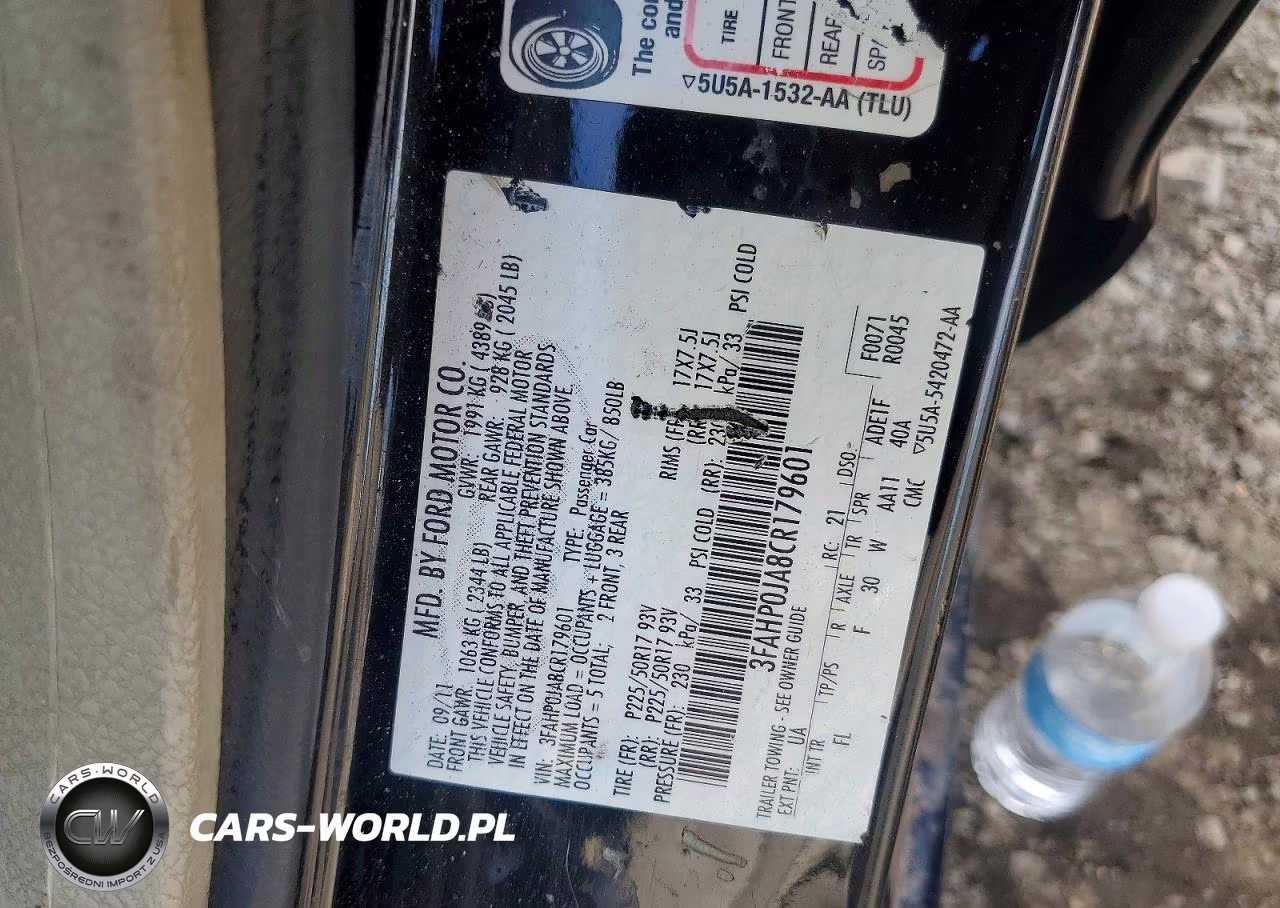 2012 Ford Fusion Sel VIN:3FAHP0JA8CR179601 - 13
