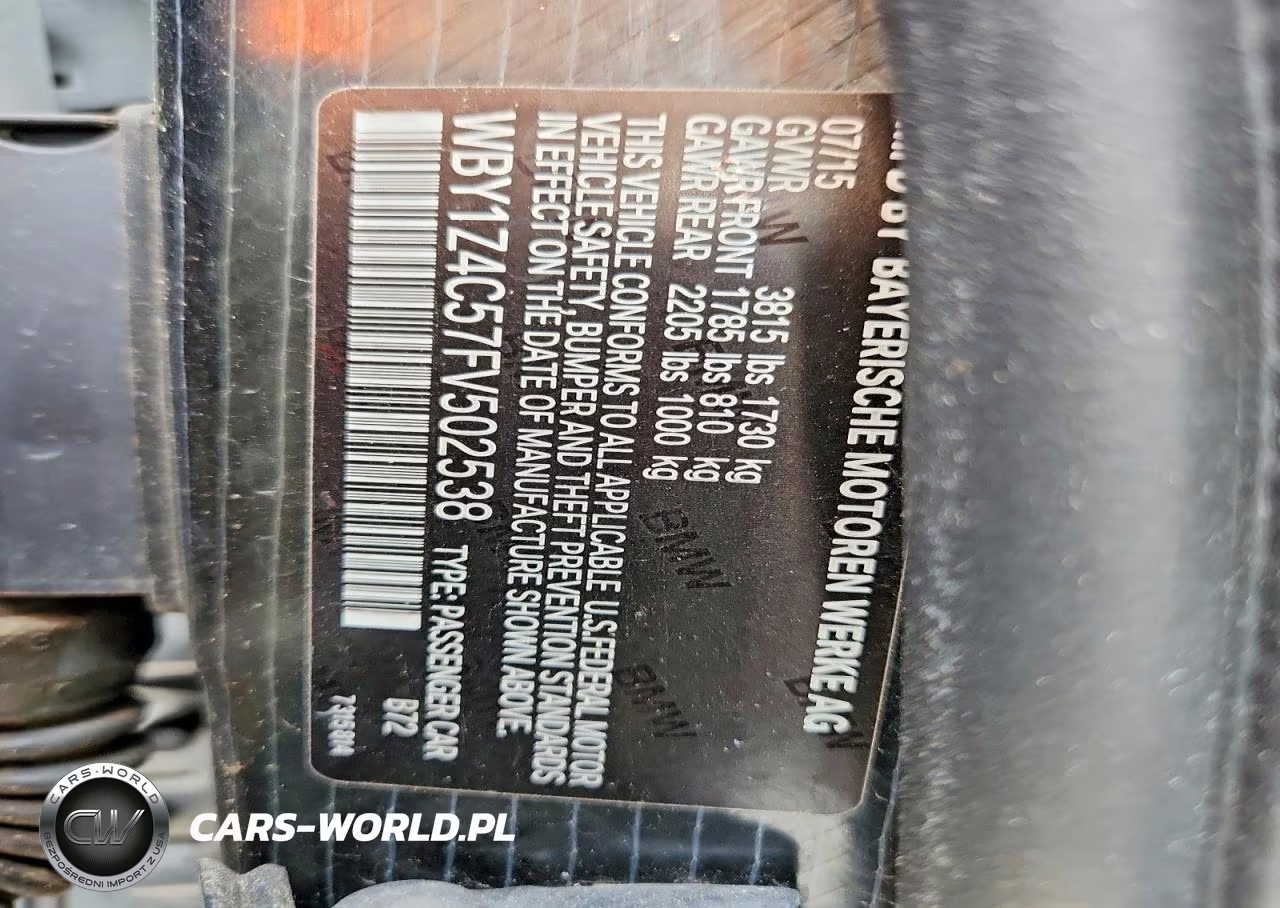 2015 BMW I3 Rex VIN:WBY1Z4C57FV502538 - 12