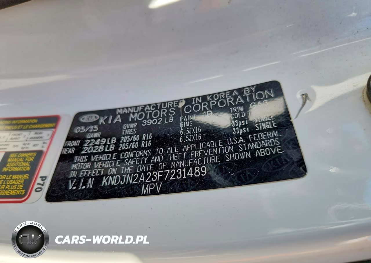 2015 Kia Soul Base VIN:KNDJN2A23F7231489 - 12