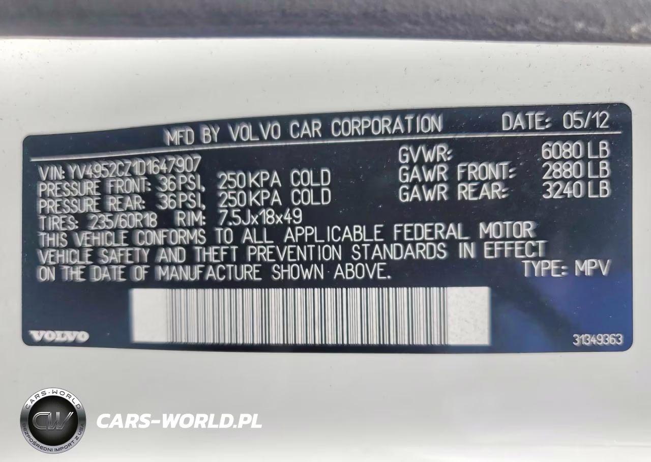 2013 Volvo Xc90 3.2 VIN:YV4952CZ1D1647907 - 14