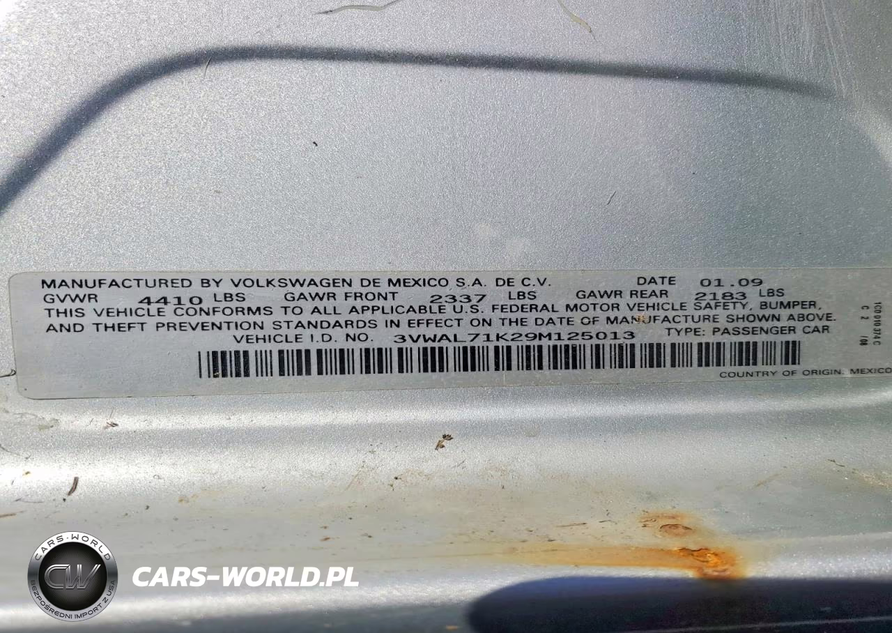 2009 Volkswagen Jetta Tdi VIN:3VWAL71K29M125013 - 13
