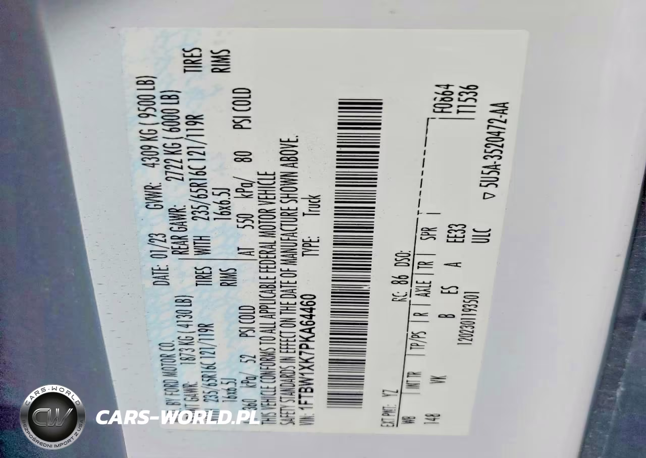 2023 Ford Transit T-350 VIN:1FTBW1XK7PKA64460 - 13