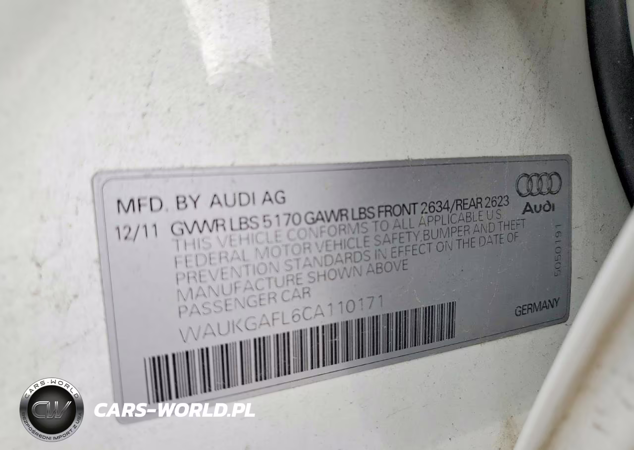 2012 Audi S4 Prestige VIN:WAUKGAFL6CA110171 - 12