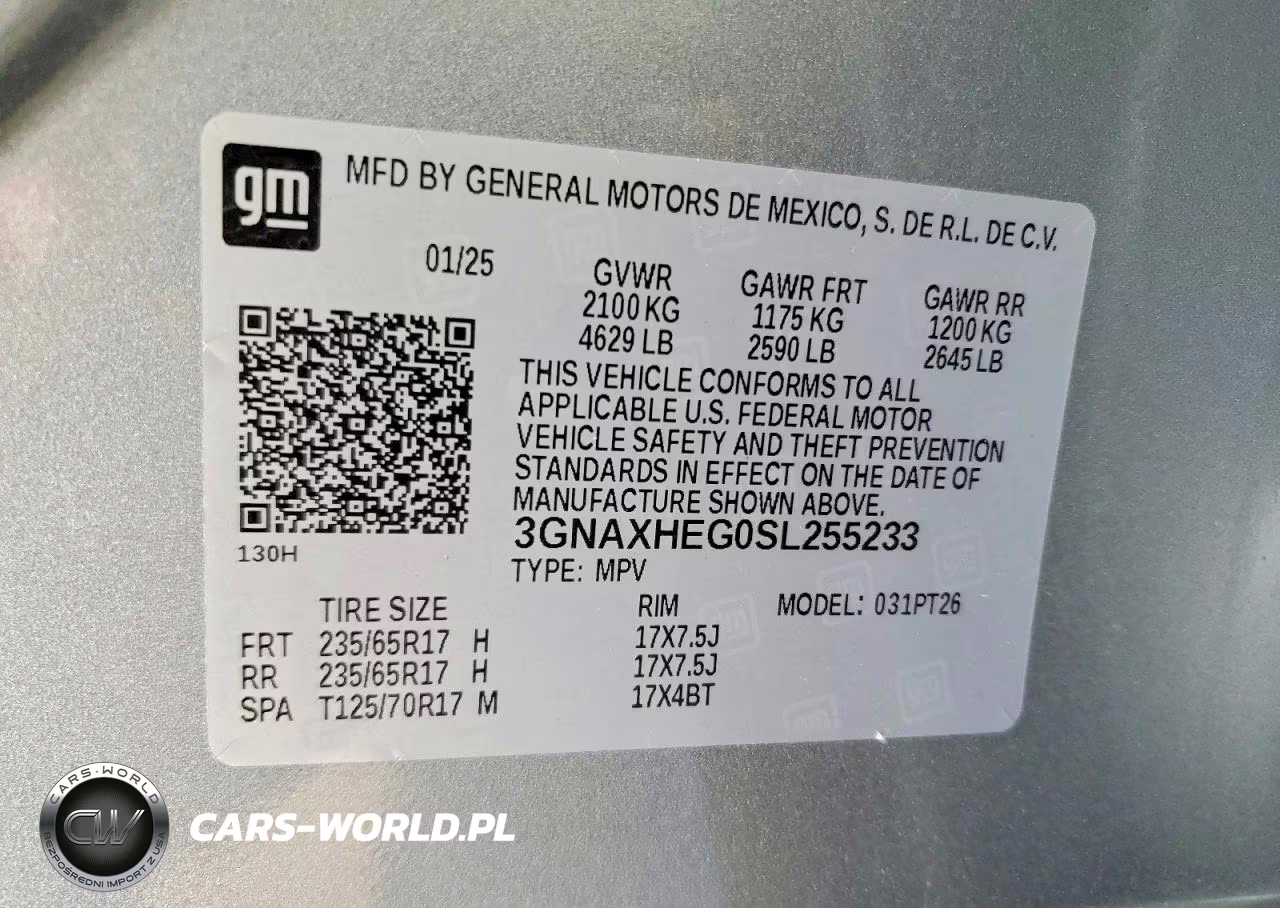 2025 Chevrolet Equinox Lt VIN:3GNAXHEG0SL255233 - 14