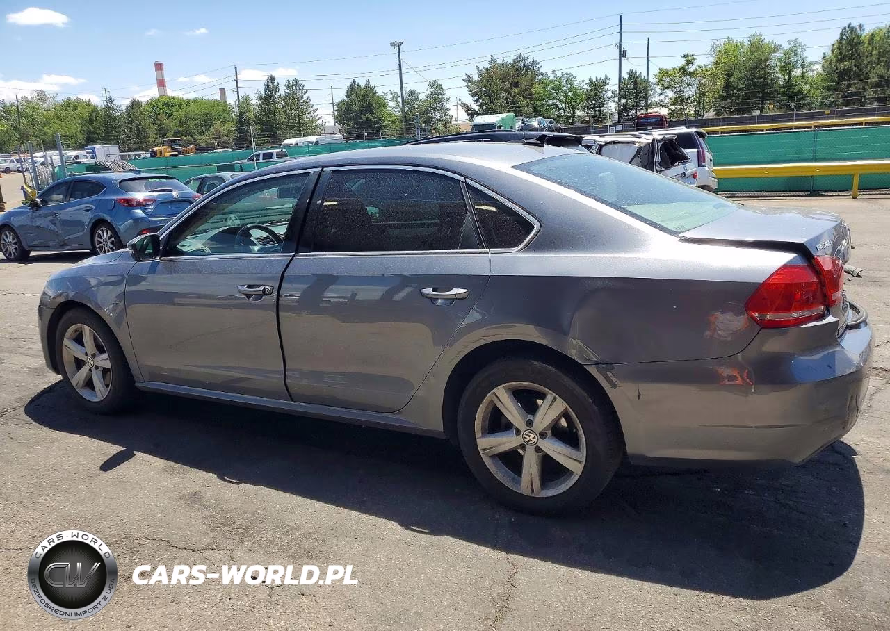 2013 Volkswagen Passat Se VIN:1VWBP7A32DC114704 - 2