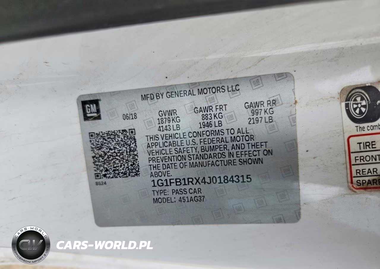 2018 Chevrolet Camaro Lt VIN:1G1FB1RX4J0184315 - 12