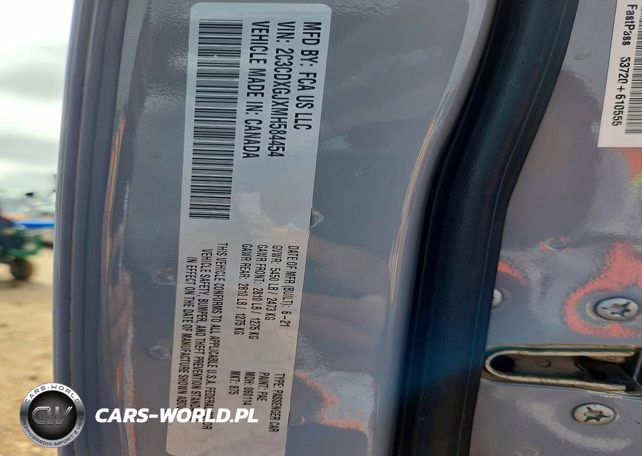 2021 Dodge Charger Scat Pack VIN:2C3CDXGJXMH584454 - 12