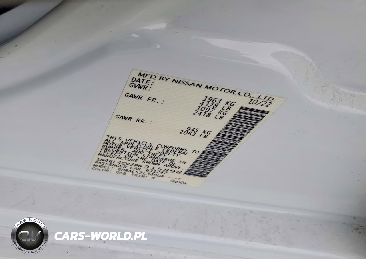 2023 Nissan Altima Sr VIN:1N4BL4CV2PN315898 - 12