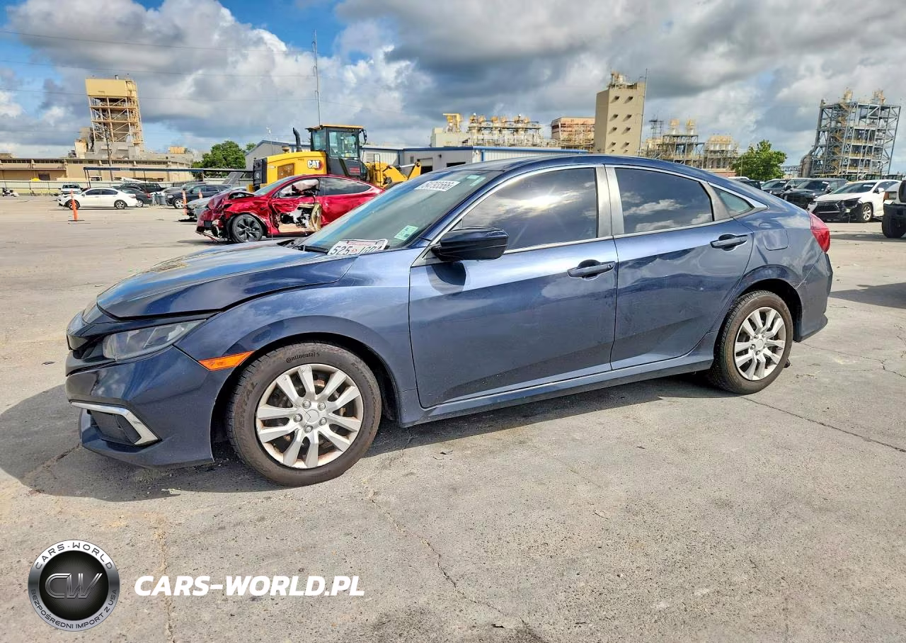 2020 Honda Civic Lx VIN:19XFC2F67LE008536 - 1