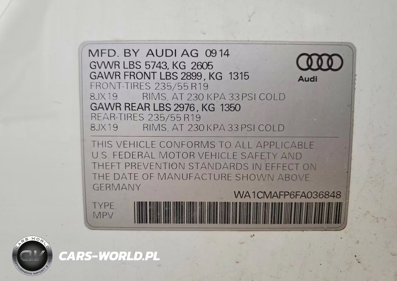 2015 Audi Q5 Tdi Premium Plus VIN:WA1CMAFP6FA036848 - 13