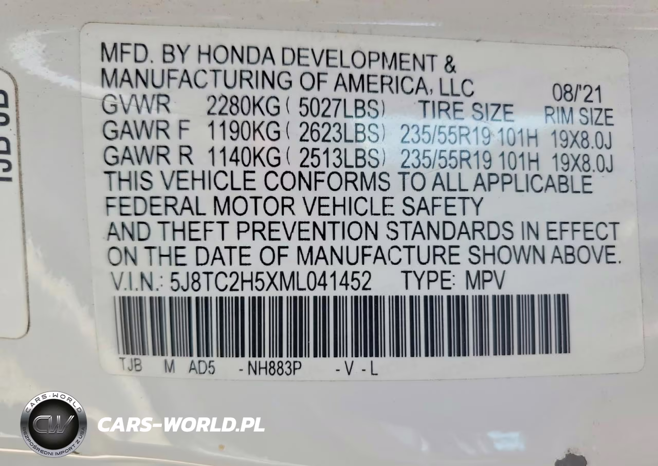 2021 Acura Rdx Technology VIN:5J8TC2H5XML041452 - 13