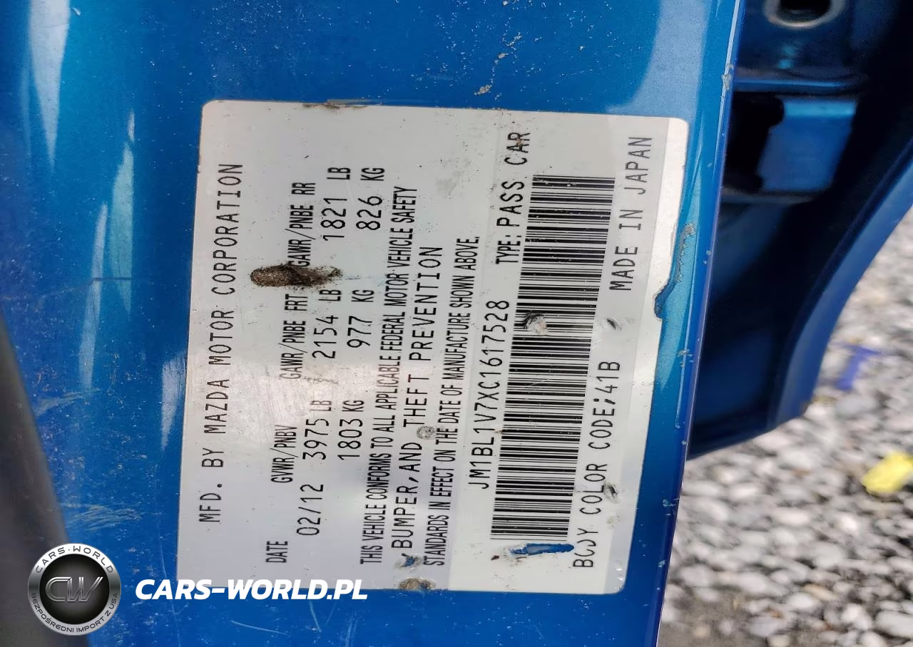 2012 Mazda 3 I VIN:JM1BL1V7XC1617528 - 12
