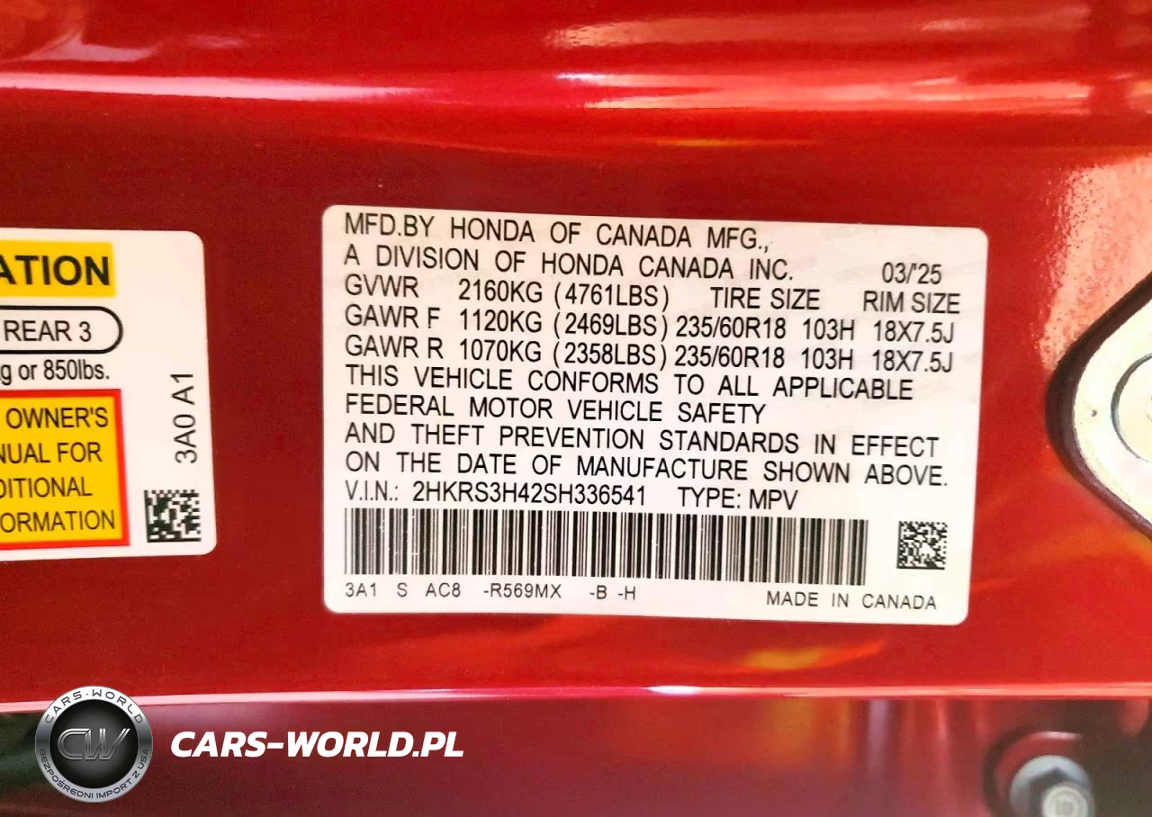 2025 Honda Cr-V Ex VIN:2HKRS3H42SH336541 - 13