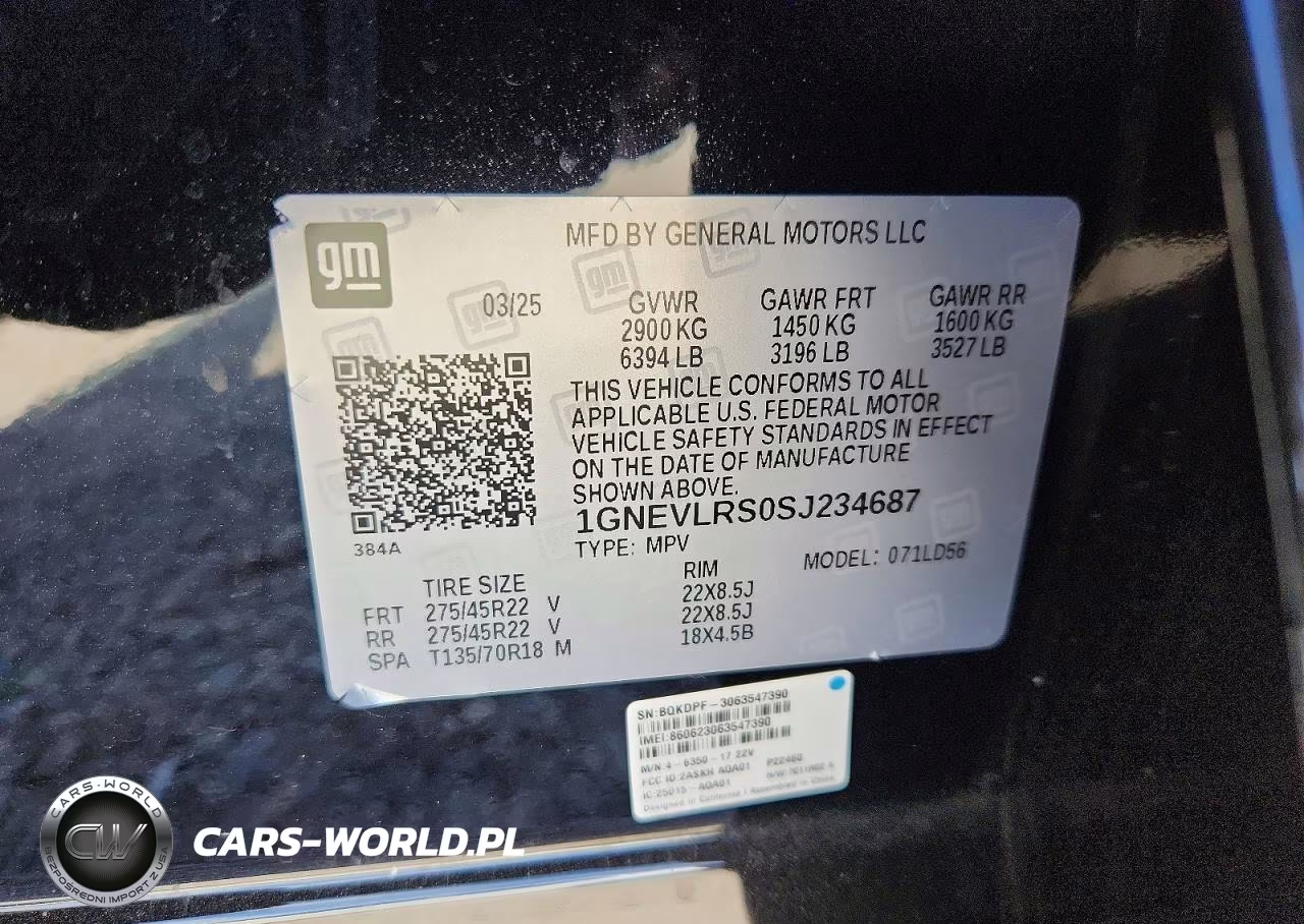 2025 Chevrolet Traverse Rs VIN:1GNEVLRS0SJ234687 - 12