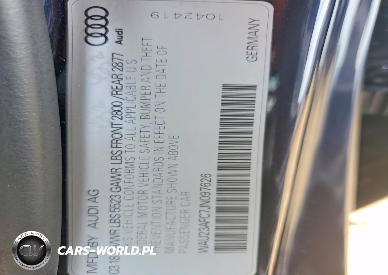 2018 Audi A7 Prestige VIN:WAU23AFC7JN097626 - 12