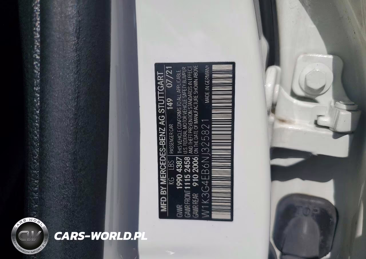 2022 Mercedes-Benz A 220 VIN:W1K3G4EB6NJ325821 - 12