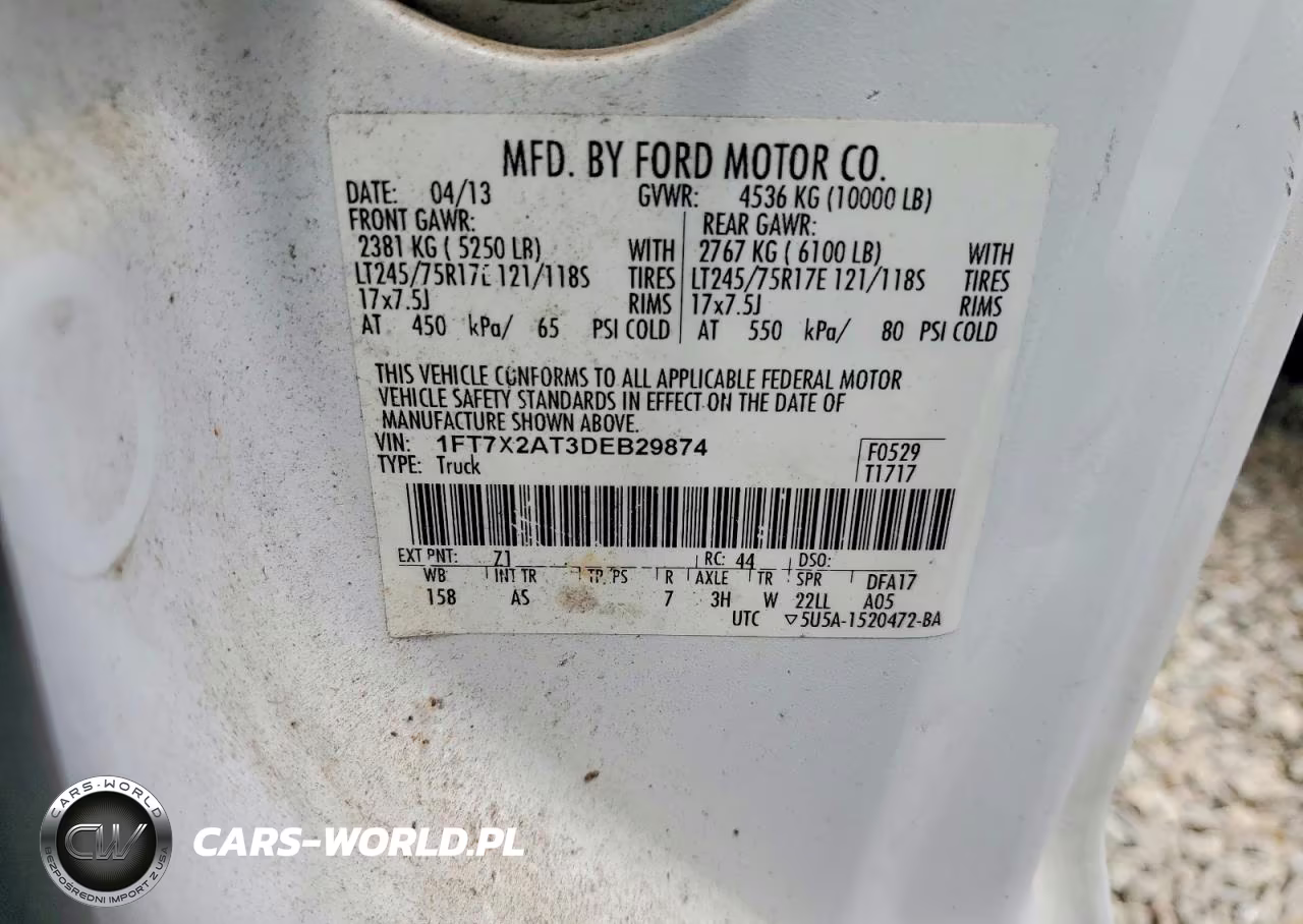 2013 Ford F250 Super Duty VIN:1FT7X2AT3DEB29874 - 12