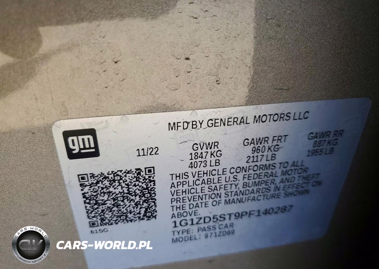 2023 Chevrolet Malibu Lt VIN:1G1ZD5ST9PF140287 - 12