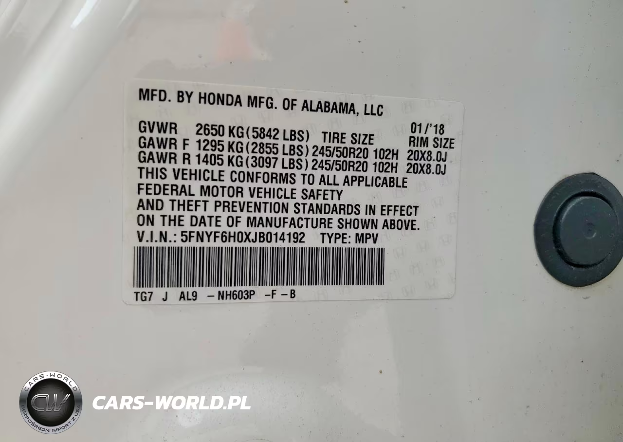 2018 Honda Pilot Elite VIN:5FNYF6H0XJB014192 - 14